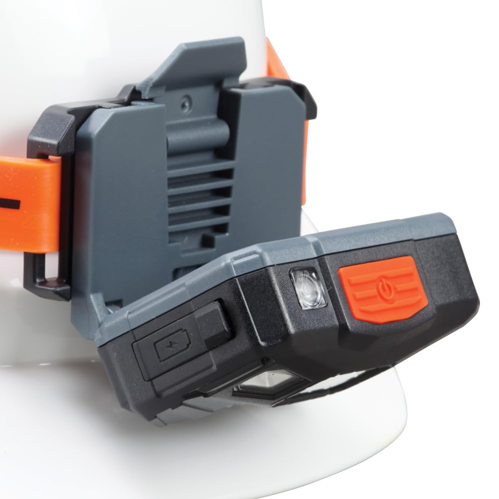 Klein Tools 56064 - Faro LED recargable de apagado automático, correa de silicona, 400 lms, tiempo de funcionamiento durante todo el día, para el trabajo, correr, senderismo al aire última