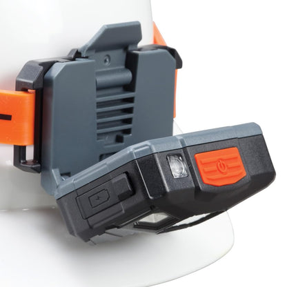 Klein Tools 56064 - Faro LED recargable de apagado automático, correa de silicona, 400 lms, tiempo de funcionamiento durante todo el día, para el trabajo, correr, senderismo al aire última