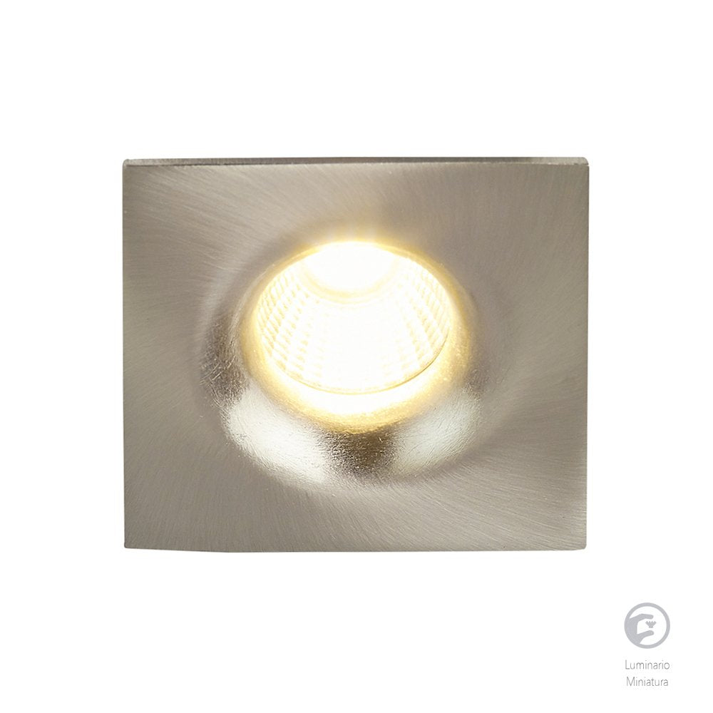 Tecnolite Lámpara de Interior LED para Empotrar YDCLED-315/S, 4 W, Luz Cálida Brillante, Satinado | Luz Cálida Brillante, Para Interior