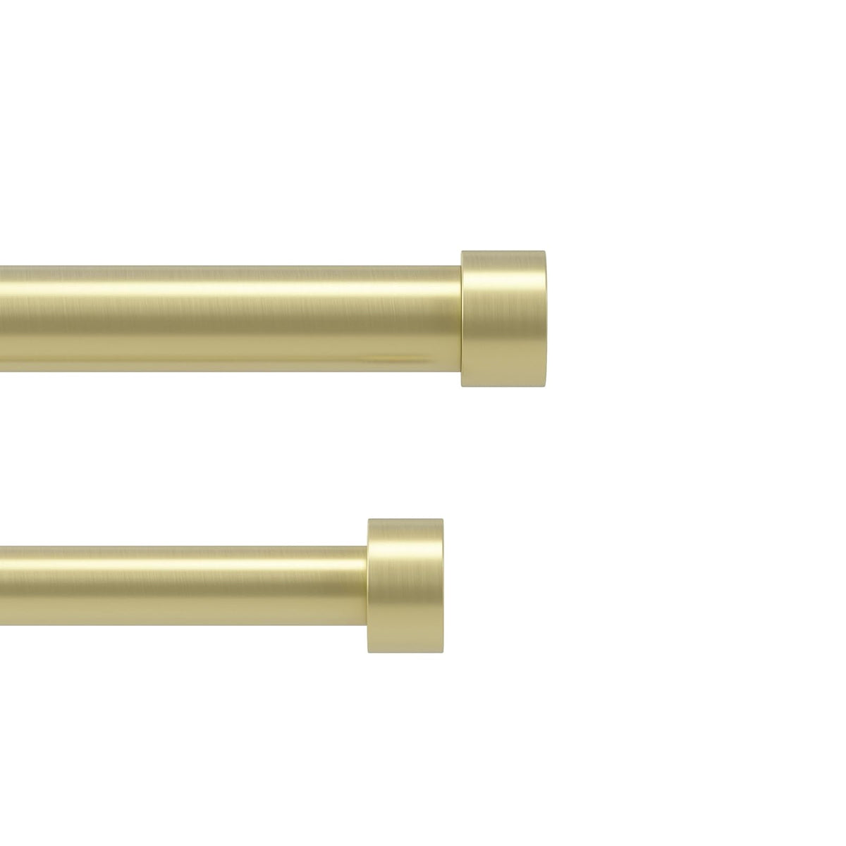 Umbra Cappa Cortinero Doble Ajustable, Varios Tamaños y Colores - Dorado - 168 a 305 cm