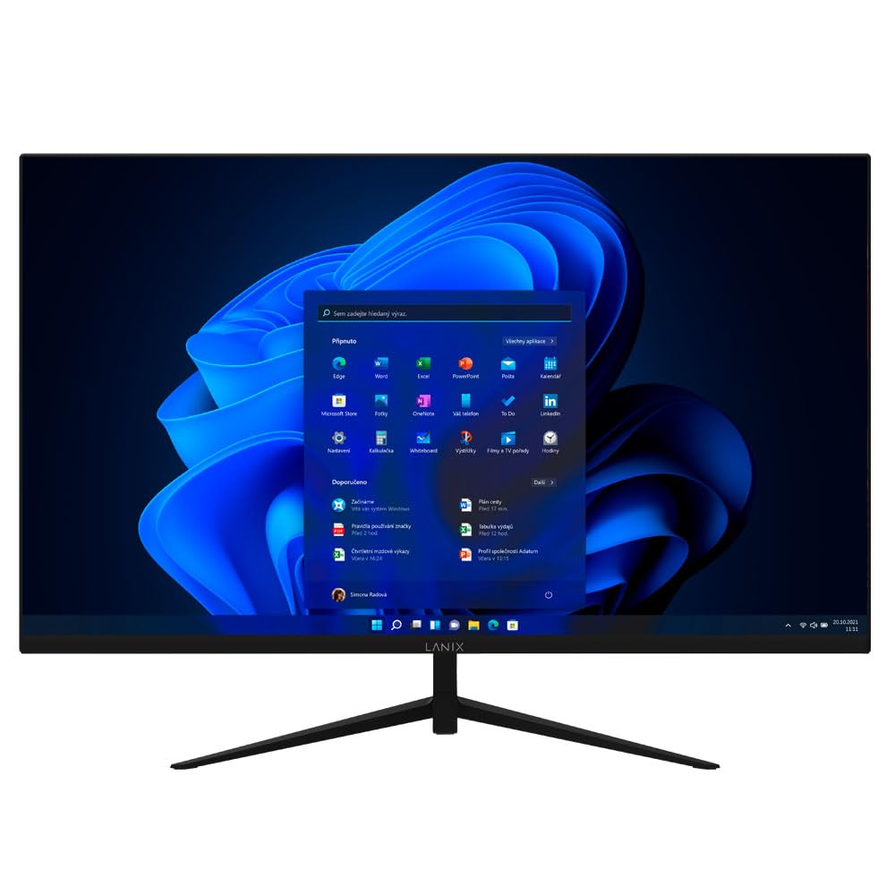 Lanix Monitor LX270 v9, 27 Pulgadas, Full HD 1080p, 75Hz, Panel IPS, FreeSync, HDMI/VGA, VESA 100x100, Negro