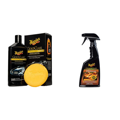 Meguiar's Gold Class Carnauba Plus Cera Líquida Premium 16 oz - 16 Fl Oz (Pack of 1) - Cera líquida + Acondicionador De Piel