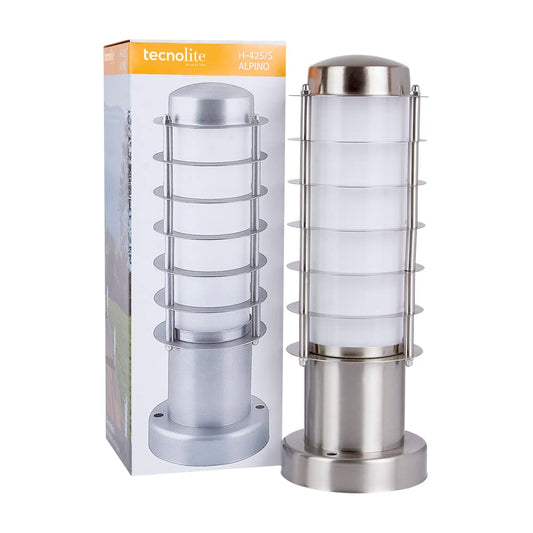 Tecnolite Mini Poste Exterior, Potencia Máx. 60 W, 1 Base E27, IP45, No incluye foco