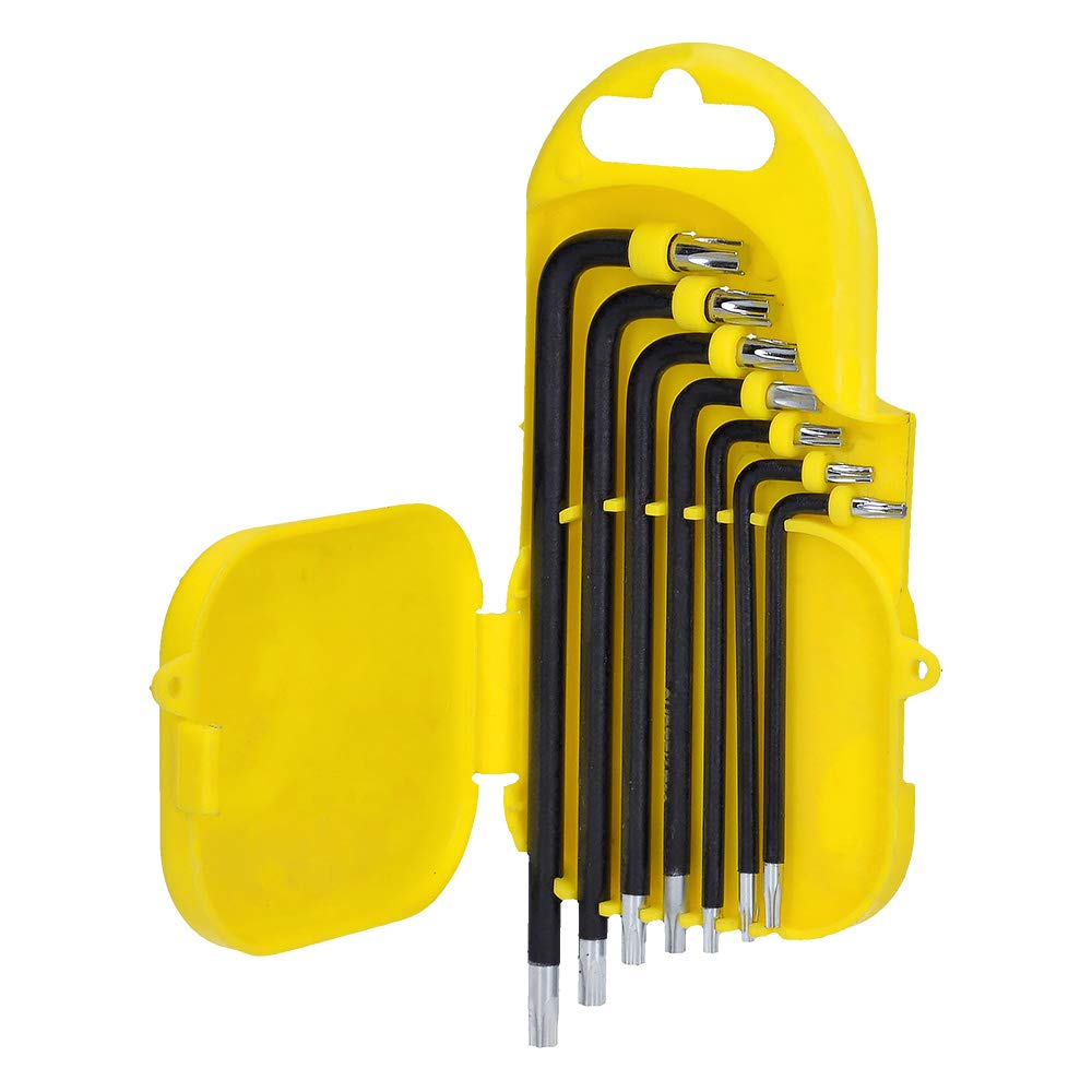 Surtek ALLFTL7 Juego de Llaves hexagonales Tipo L, Torx, largas, 7 Piezas en Rack