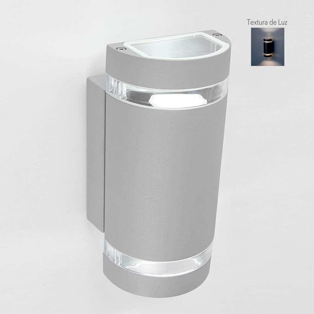 Tecnolite - Lámpara de Pared Arbotante Exterior, Potencia Máx. 120 W, 2 Bases E27, IP45, No incluye focos