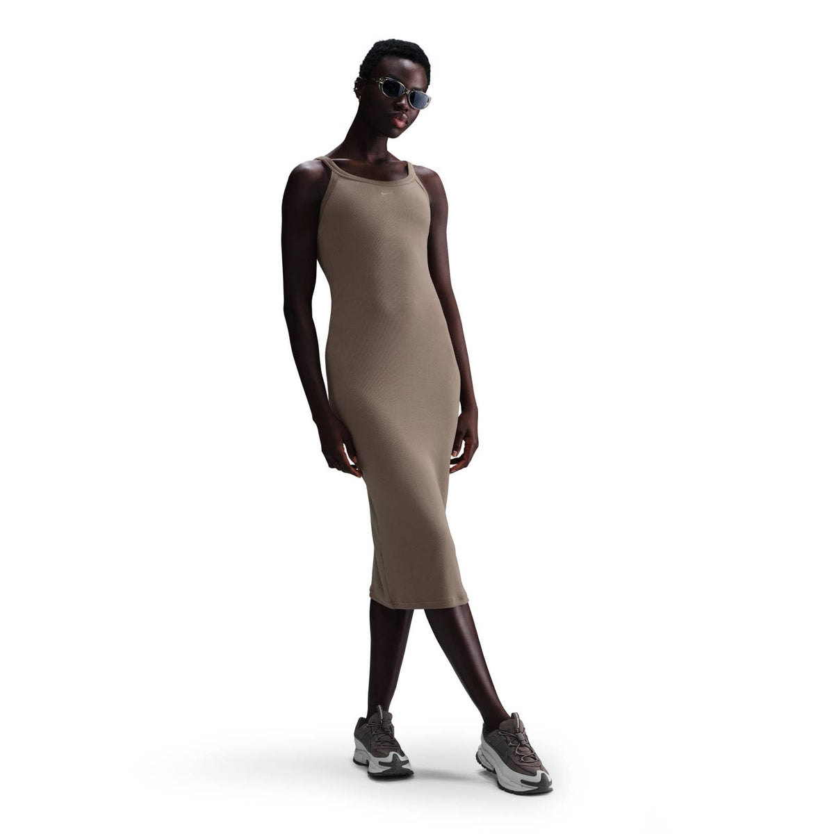 Nike Sportswear Chill Knit Eng Anliegendes Mini-Rib-Tank-Kleid (Damen) Vestido Corto Rib Tanque Mujer
