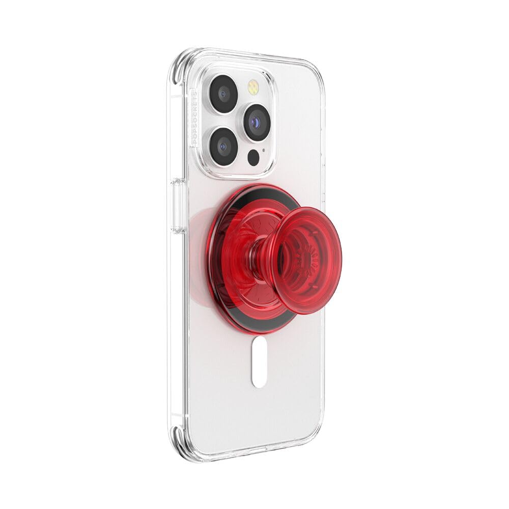 PopSockets Empuñadura para Teléfono con Soporte MagSafe - MagSafe - Rojo