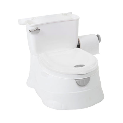 PRINSEL | Nica Entrenadora | Bañito Entrenador para Bebé | Mini Toilet- Unisex | Blanco | De 18 a 36 Meses, Con Portarollo | Artículos para Bebés