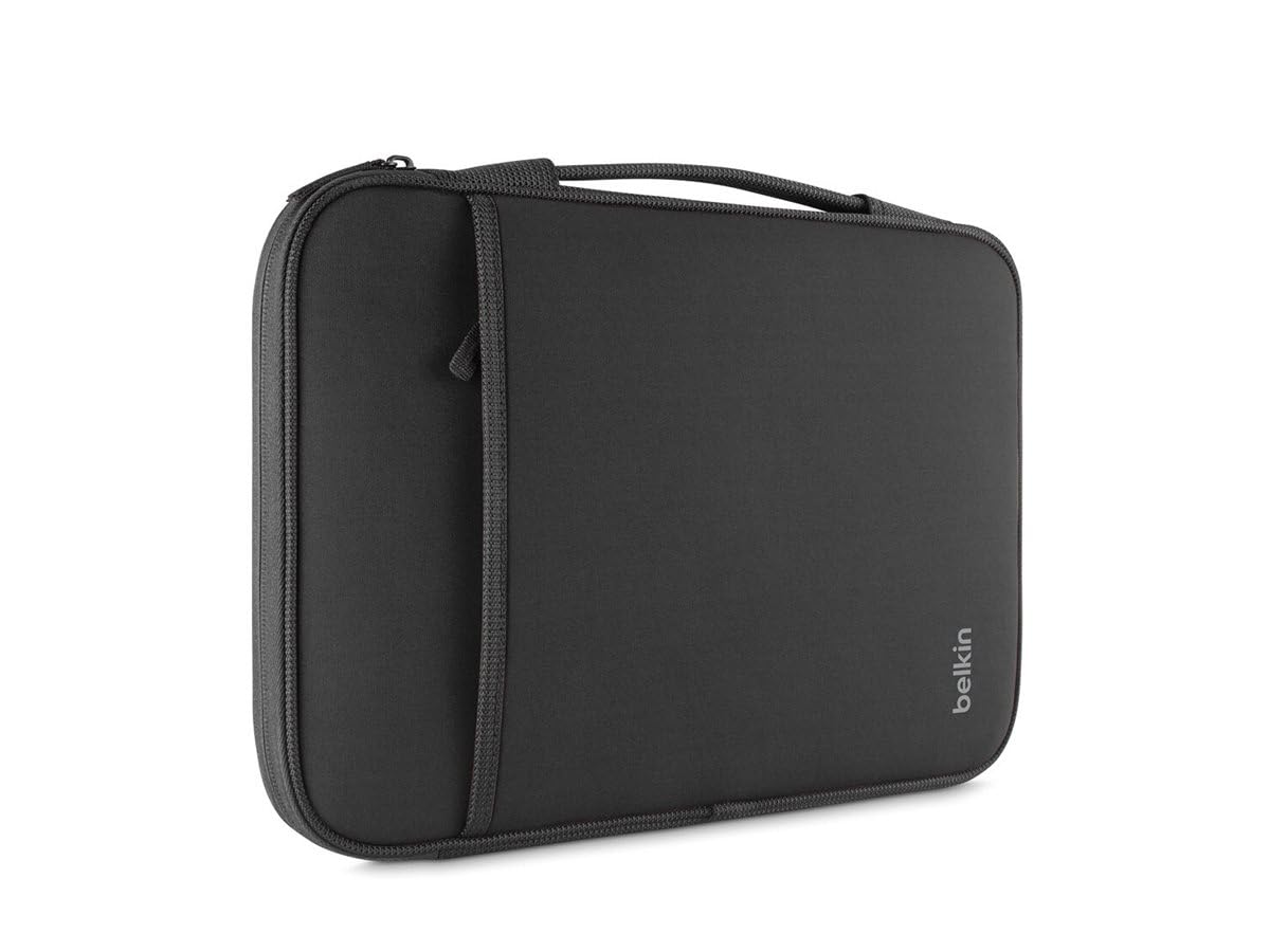 Belkin B2B064-C00 Sleeve(13 inch sleeve) for 12-Inch Laptops and Chromebook, Compatible with iPad Pro and Most 12-Inch Laptops / Notebooks (Black)