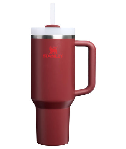 Stanley Vaso con Asa y Popote, 40 oz, Tapa FlowState, Azul - 40 oz (1182.9ml) - Arándano