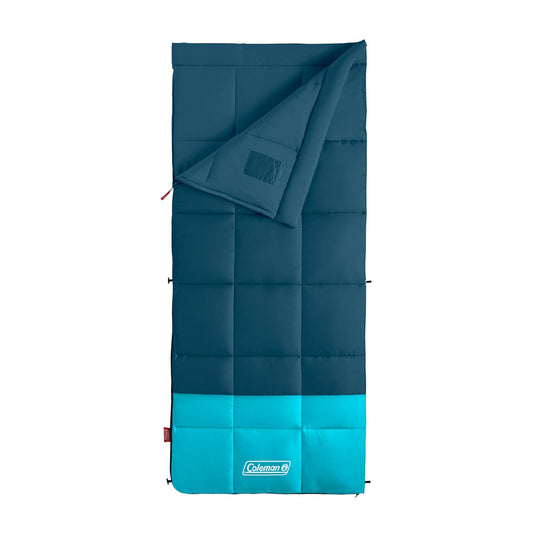 Coleman Kompact - Saco de Dormir para Adultos de 14 °F, Saco de Dormir para Clima Fresco con retención de Calor, Saco de Cosas y Cierre sin enganches, Hecho de Materiales Libres de PFAS