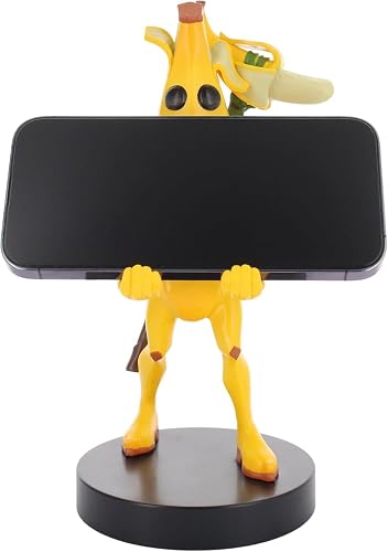 Exquisito Juego: Peely - Driver Original y Soporte para teléfono, Soporte para Dispositivo Coleccionable de plátano Amarillo, Figura Oficial