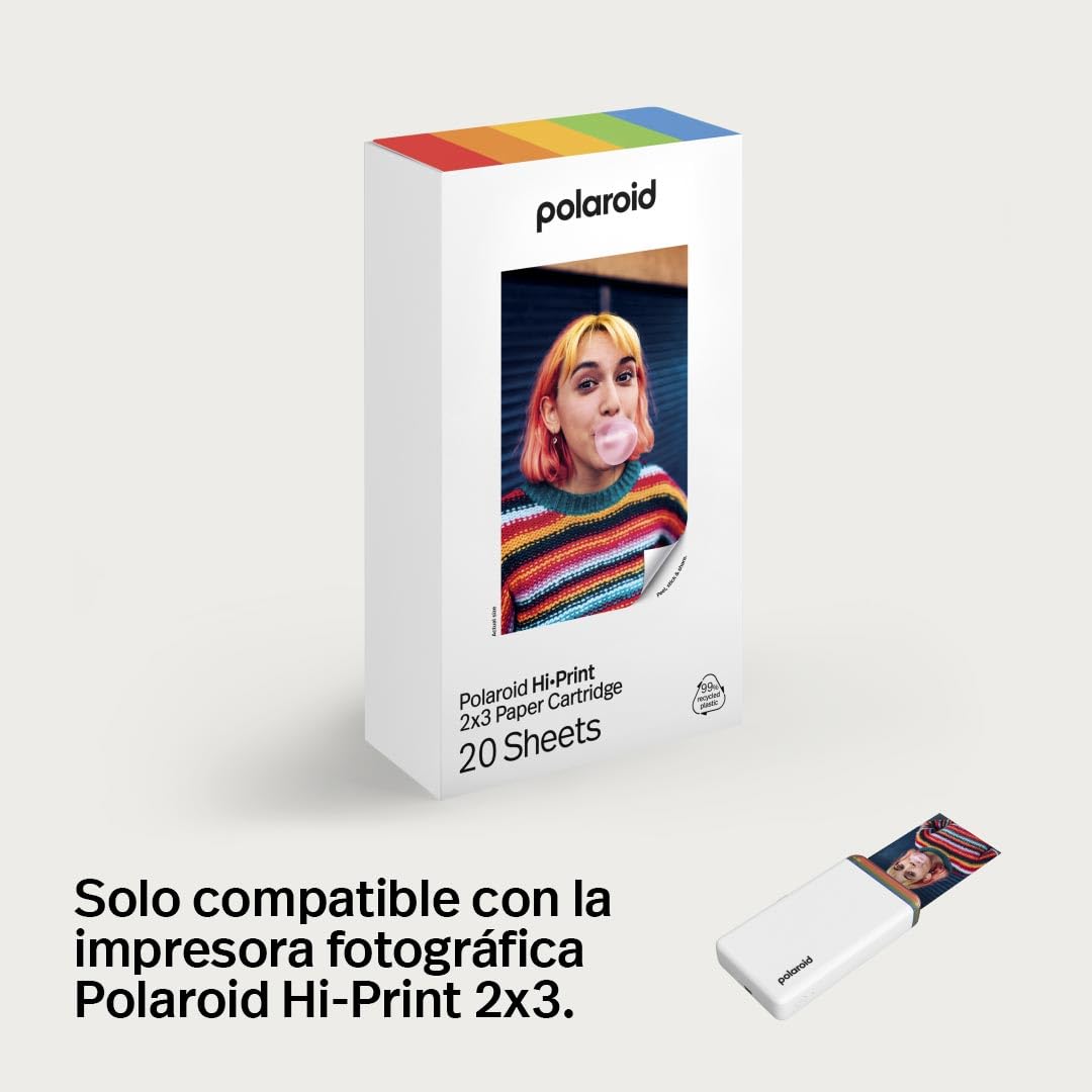 Polaroid 6356 - Papel fotográfico de 2 x 3-60 Fotos