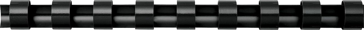 Fellowes Plastic Comb Binding Spines, 1/4 Inch Diameter, Black, 20 Sheets, 100 Pack (52366)