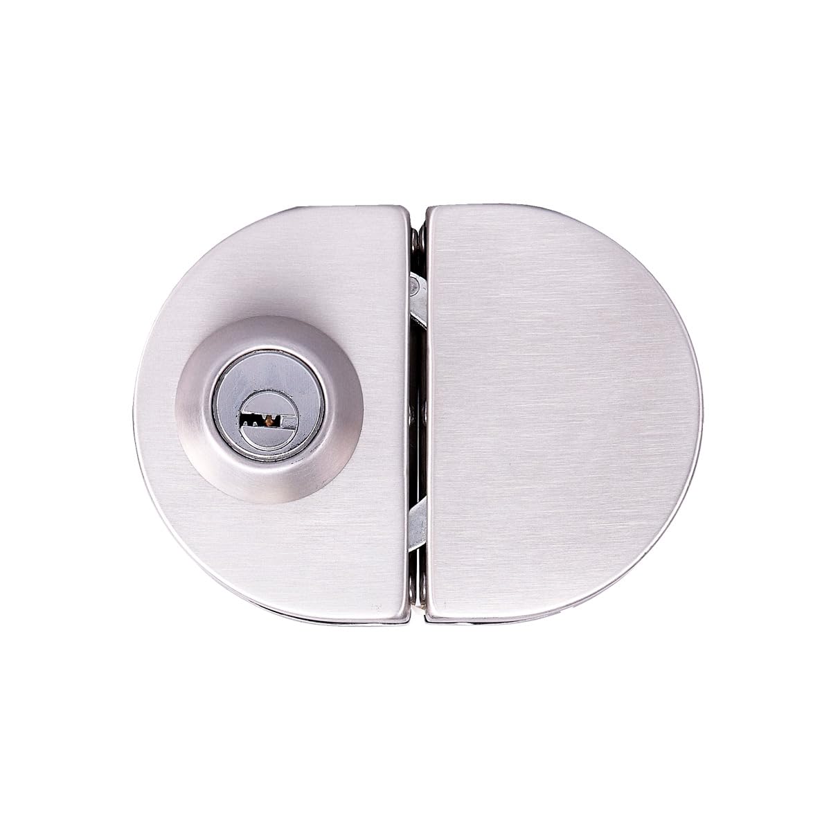 Brüken MX6405 Chapa para Puerta de Cristal Acero Inoxidable Brk570, Plata