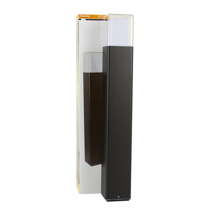 Tecnolite Lampara Jardín Exterior, 13 W, Luz Cálida Suave, Luces Solares, Color Negro, IP 65
