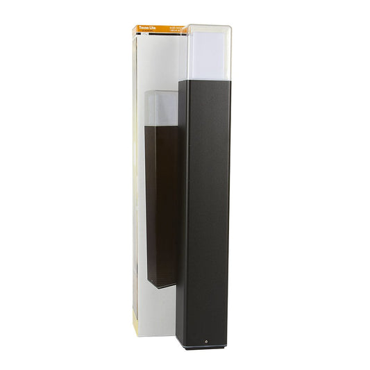 Tecnolite Lampara Jardín Exterior, 13 W, Luz Cálida Suave, Luces Solares, Color Negro, IP 65