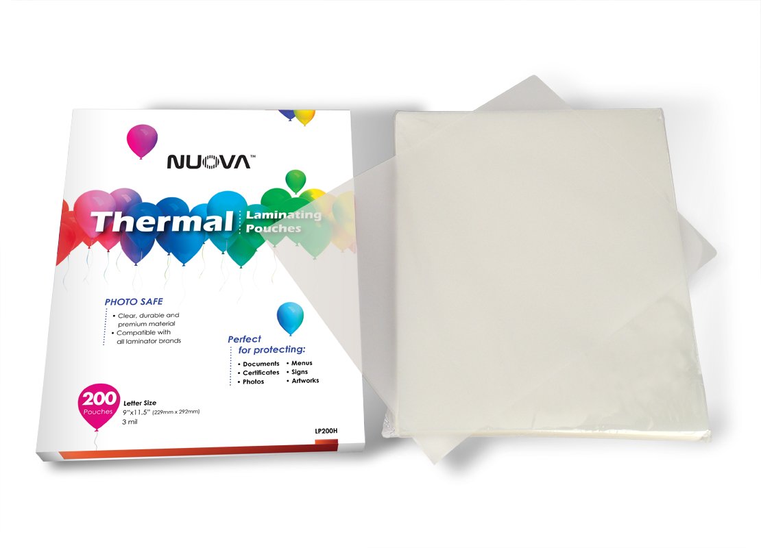 Nuova Premium bolsas térmicas, 9" x 11.5"/tamaño carta/3 mil, 200 Pack (lp200h)