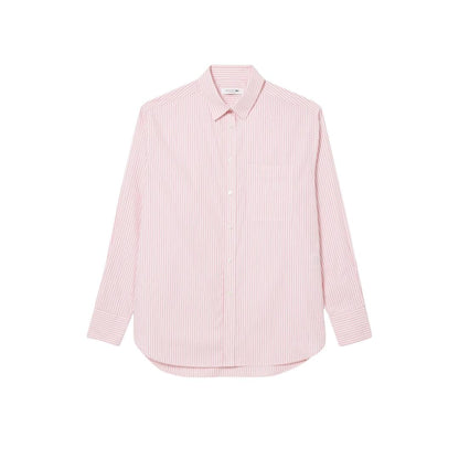 Lacoste Popeline - Camisa de Manga Larga para Mujer