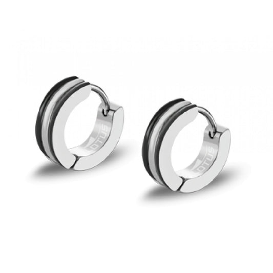 Lotus Style Ls2151-4/1 Pendientes Acero Inoxidable 316L, Hombre, Talla Única, Plateado