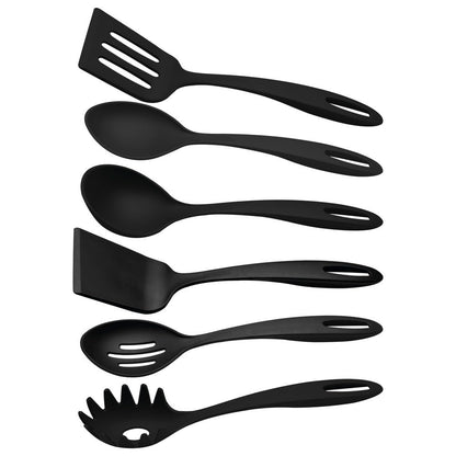 TRAMONTINA - Juego de Utensilios Ability en Nylon Negro 06 Piezas