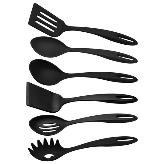 TRAMONTINA - Juego de Utensilios Ability en Nylon Negro 06 Piezas
