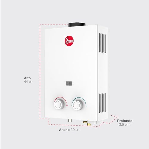 Rheem Essentials Calentador de agua instantáneo a gas 6 L/Min Gas LP 1 Servicio RHE-CHN06P