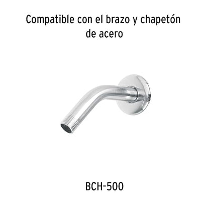 Foset Aqua R-508S, Regadera plástica, 5 funciones, sin brazo, Aqua
