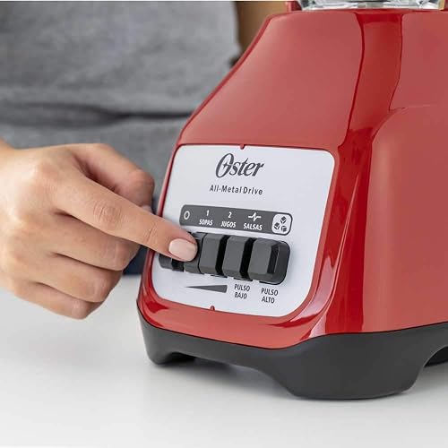 Oster Licuadora ® Con Vaso De Vidrio Y Dos Velocidades Más Pulso