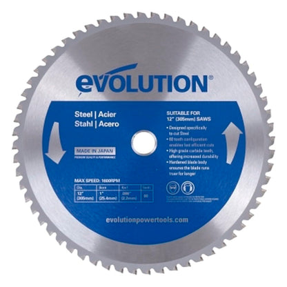 Evolution Power Tools Hoja de Sierra de Corte para Metal - 305 mm - Mild Steel