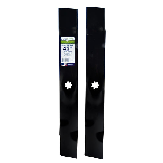 Maxpower 561811 2-Blade Set of 3-N-1 Blades for 42 Inch Cut John Deere Replaces GX22151, GY20850