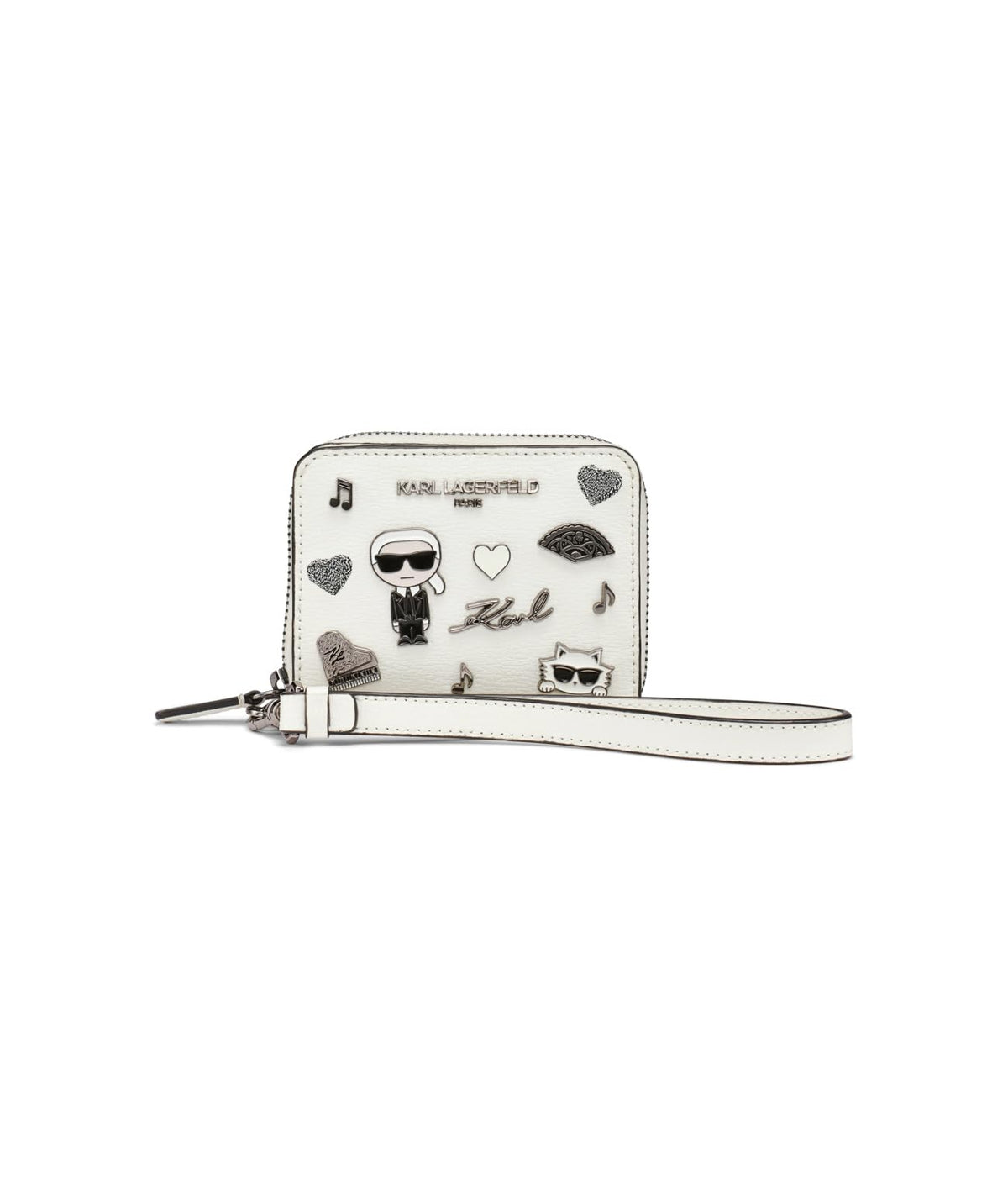 Karl Lagerfeld Paris Jacqueline SLG portafolios, Invierno Blanco - M - Blanco invierno