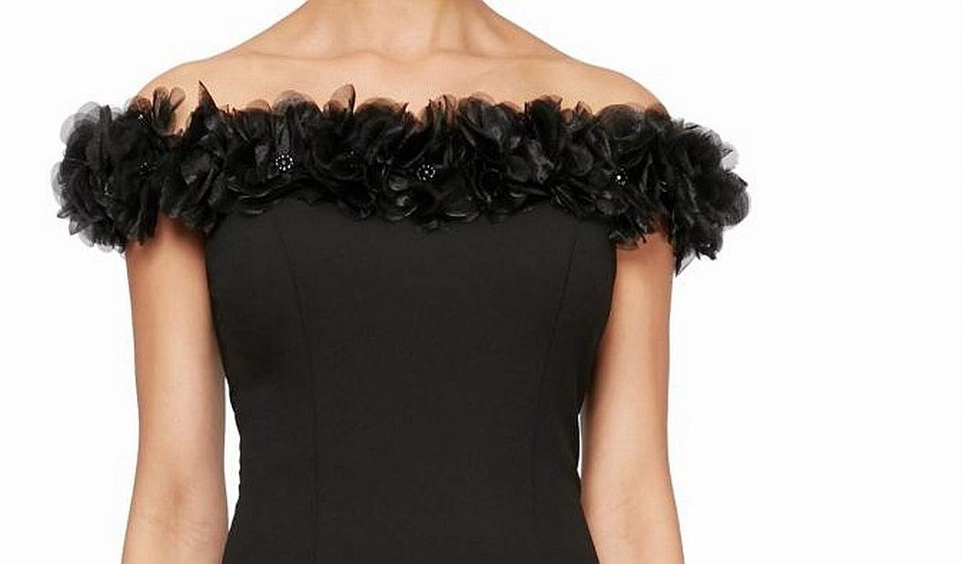 Alex Evenings Vestido Largo con Hombros Descubiertos