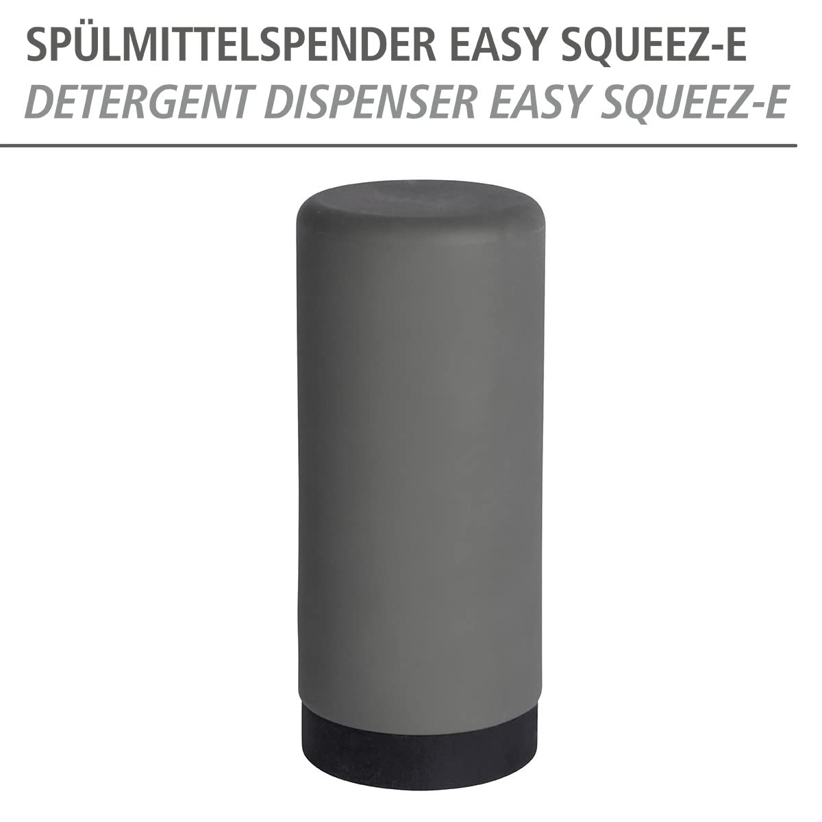 Wenko Dispenser for Dish Liquid Easy Squeez-e Grey