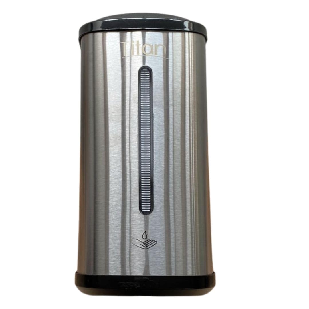 Titán Gustamar Jabonera Automática Empotrable a la Pared para Baños Públicos/Dispensador Automático de Jabón Líquido para Manos o Gel Antibacterial G-90SS en Acero Inoxidable