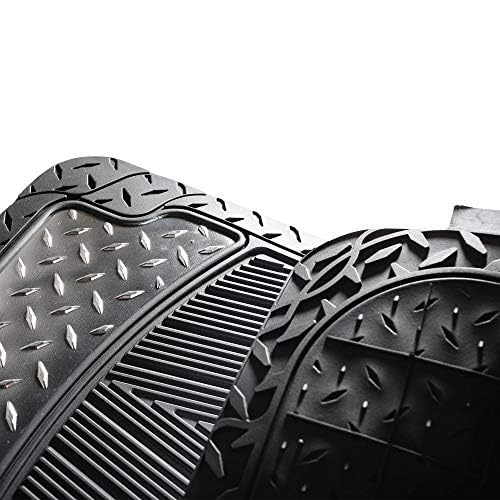 FH Group F11315RED - Alfombrillas de Goma para Todo Tipo de Clima, para Automóviles, Camiones y SUV, Ajuste Universal para Adaptarse al diseño