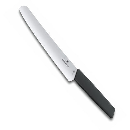 Victorinox 6.9073.22WB Cuchillo Para Pan, color Negro, 22 cm