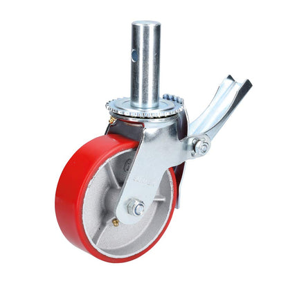 Surtek RB15B Rodaja de poliuretano para andamio con freno 6"