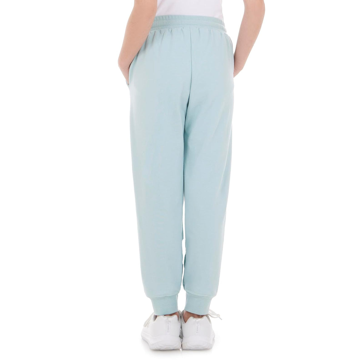 Optima Jogger de Algodón Tipo French con Cordón Ajustable y Bolsos Laterales para Niña Infantil, Regular Fit
