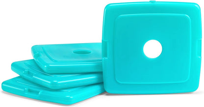 Fit & Fresh Cool Coolers - Bolsas de Hielo Delgadas y Reutilizables para Bolsas de Almuerzo, Bolsas de Playa, enfriadores y más, Varios tamaños y Colores