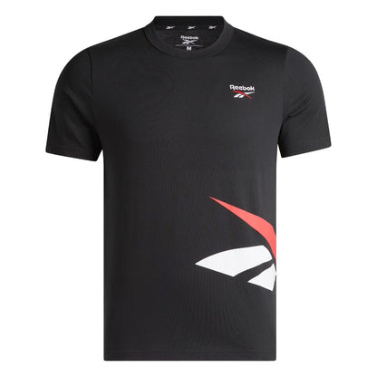 Reebok Playera Deportiva para Hombre, Algodón - M - Negro