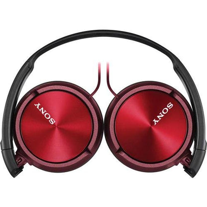 Sony MDR-ZX310/R Audífonos de Diadema Plegables con micrófono, color Rojo