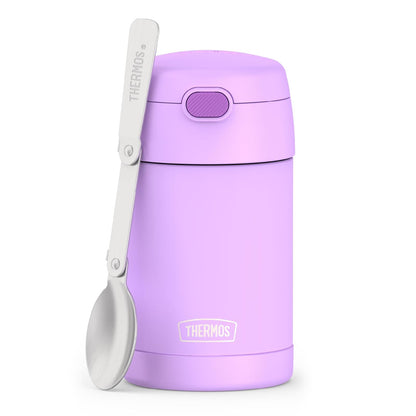 Thermos Funtainer Tarro de Alimentos Aislado 16oz con Cuchara - 16 Ounces - Púrpura neón