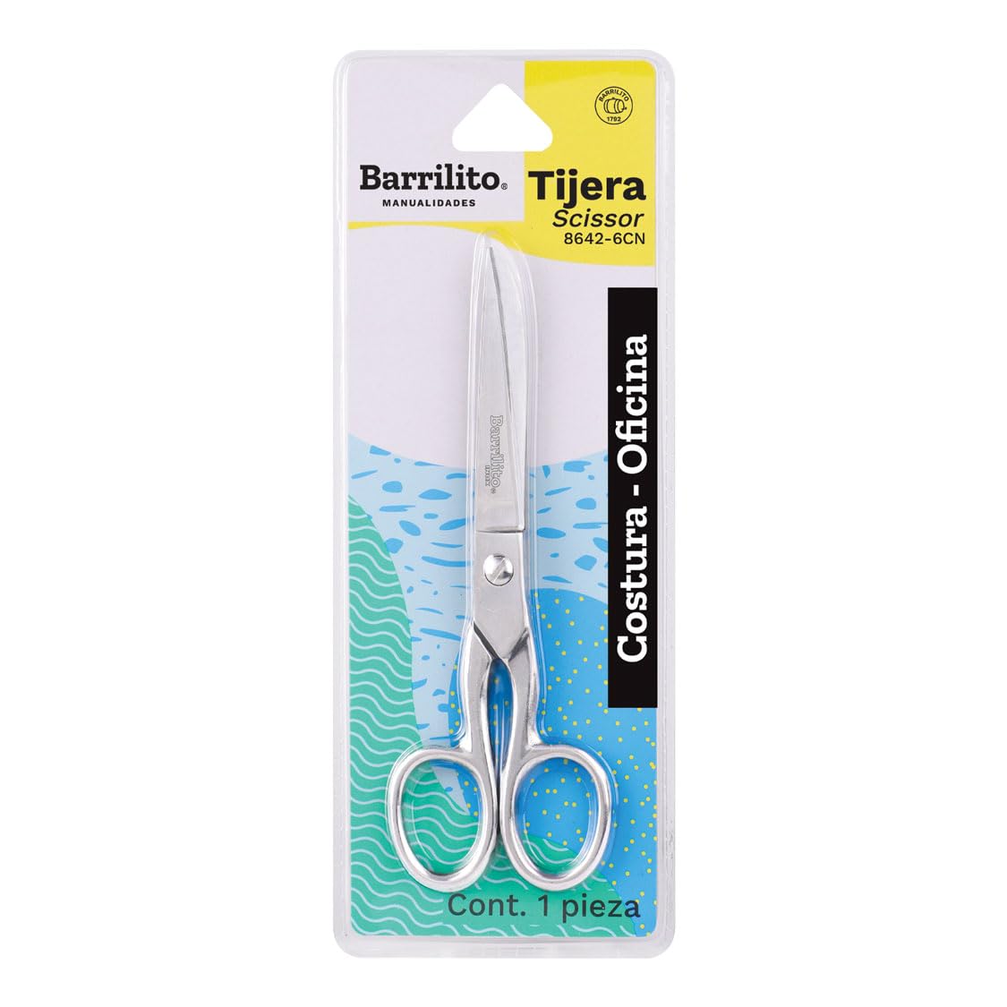Barrilito Tijera de Costura Acero Inoxidable 15.2 cm