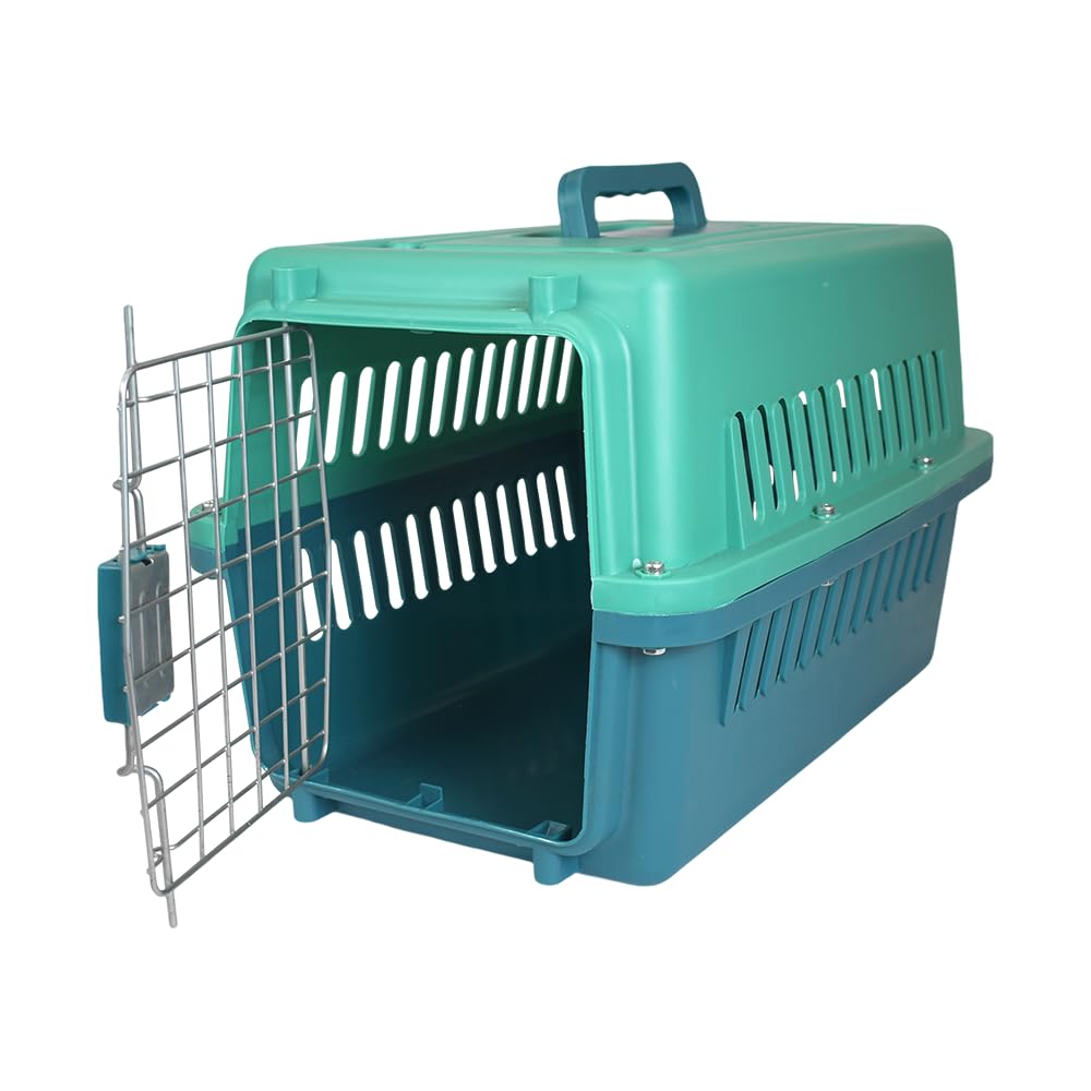 Fancy Pets Transportadora para Perros Gallery Tamaño Chico Color Aqua