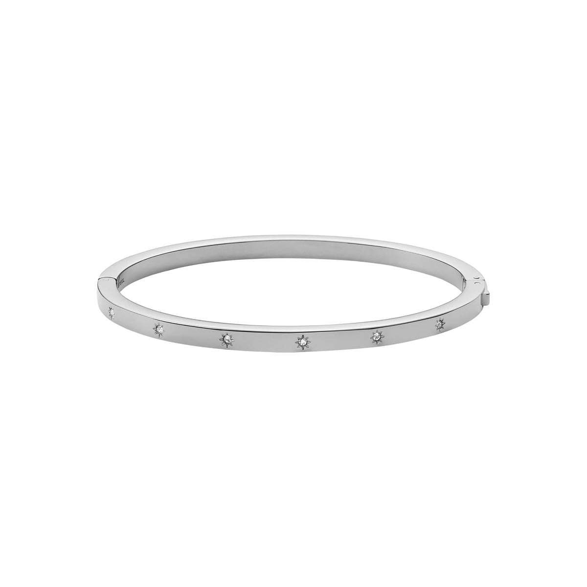 Pulsera de Cadena de Plata de Ley o Acero Inoxidable en Tono Plateado para Mujer de Fossil