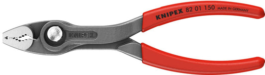 Knipex - Alicates TwinGrip (8201150) | Alicates de junta deslizante de doble agarre de 6 pulgadas, acero vanadio alemán