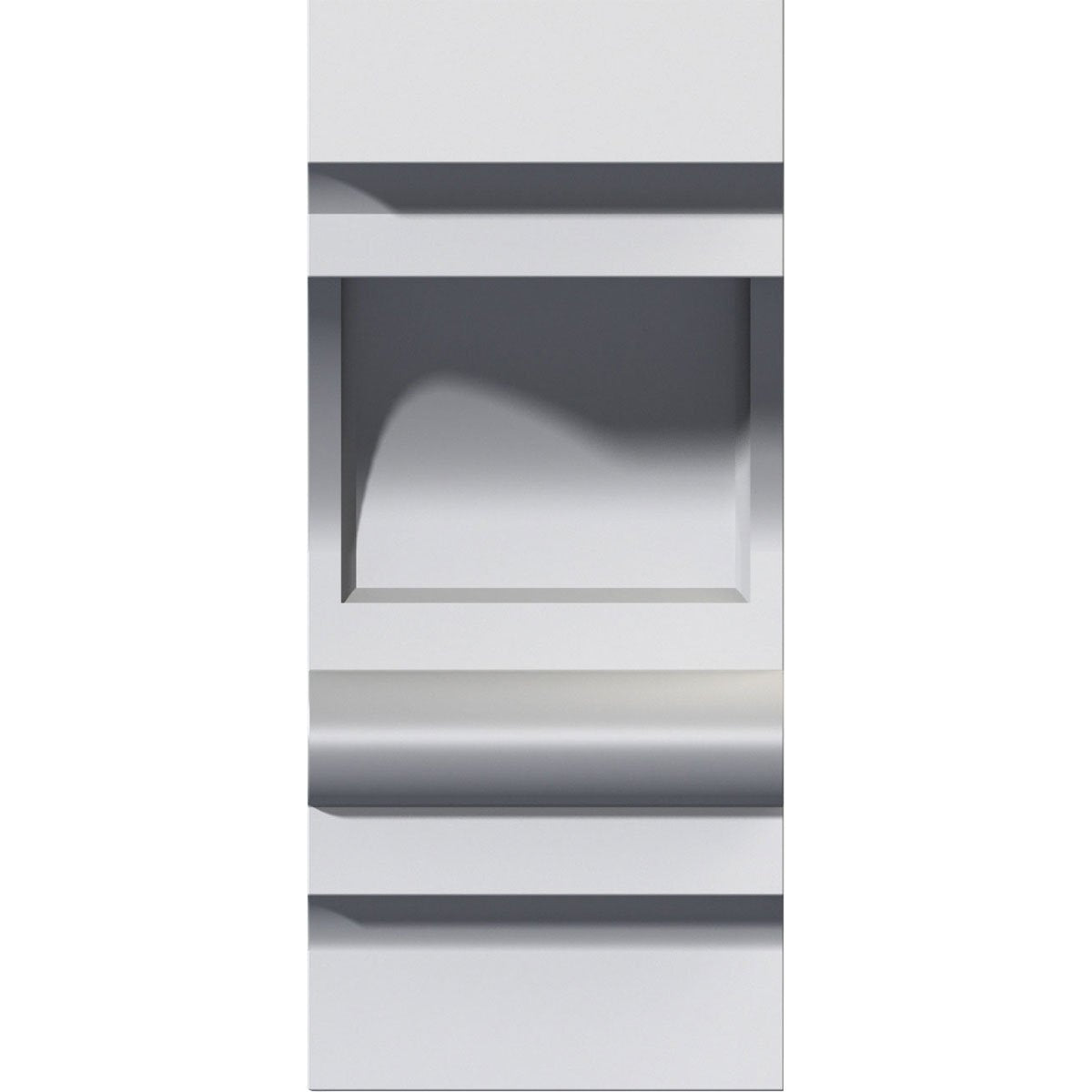 Ekena Millwork BKT03X04X08DI Soporte Diane de 3 1/2 pulgadas de ancho x 4 1/4 pulgadas de profundidad x 8 pulgadas de alto