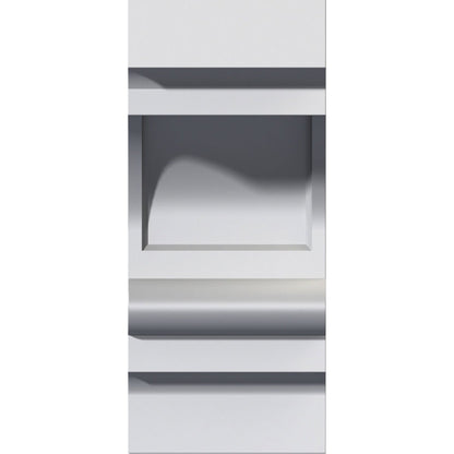 Ekena Millwork BKT03X04X08DI Soporte Diane de 3 1/2 pulgadas de ancho x 4 1/4 pulgadas de profundidad x 8 pulgadas de alto