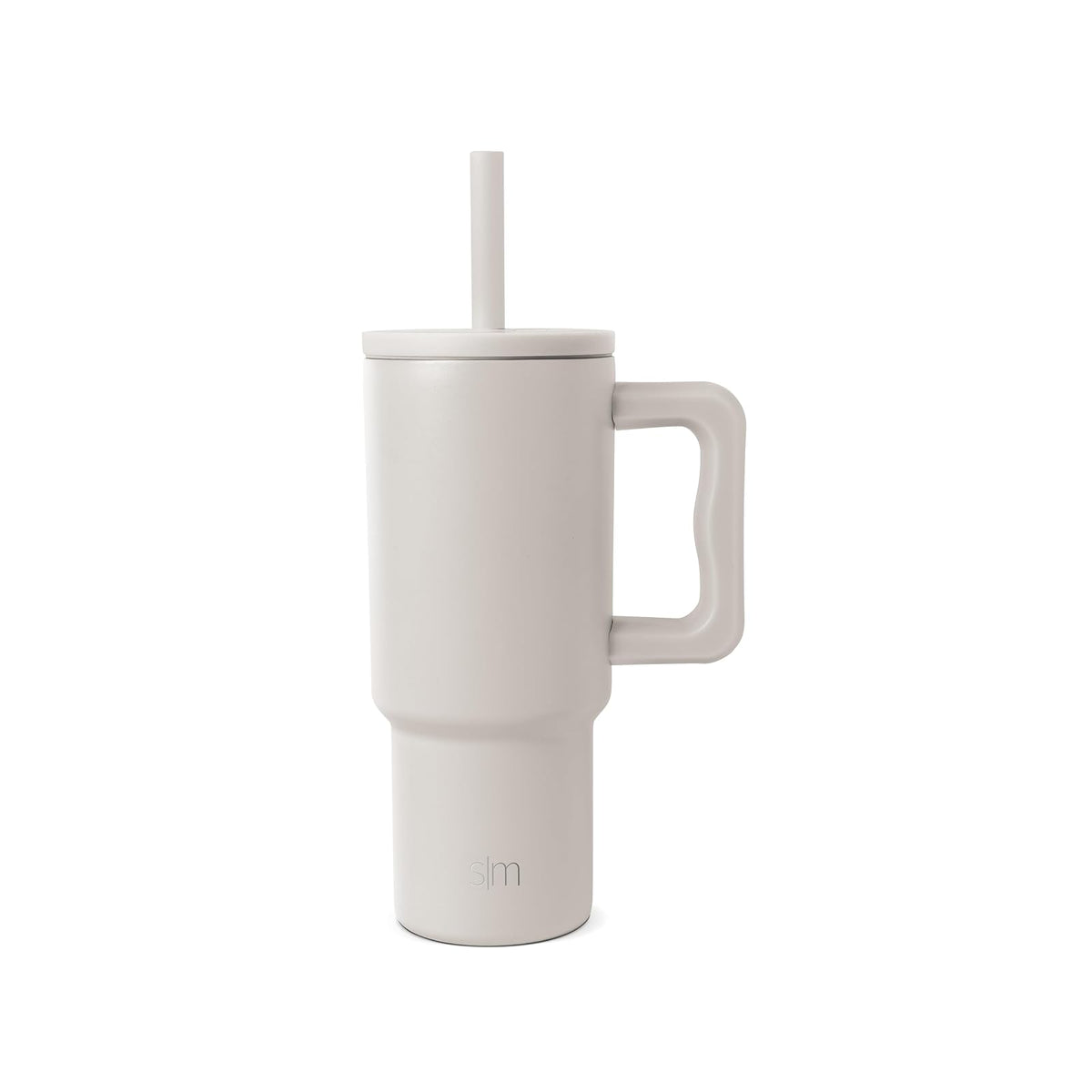 Simple Modern Vaso Térmico Infantil con Asa y Popote - 24 oz - -Almond Birch